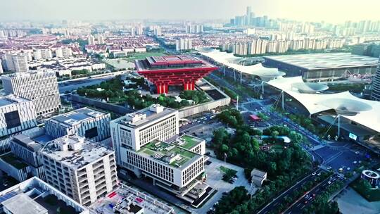 中华艺术宫上海航拍