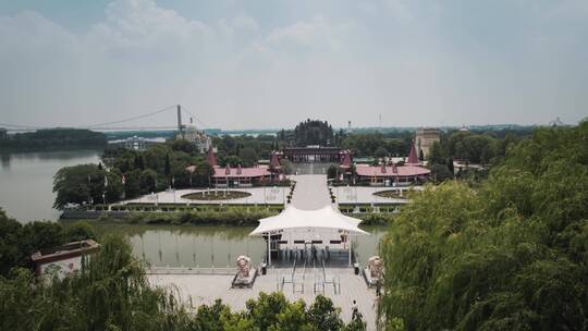 阜阳八里河风景区航拍