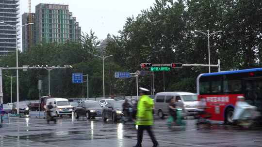 雨天 下雨 城市风光 写意 台风 雨中景色