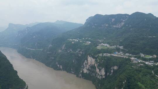 湖北宜昌三峡风景航拍