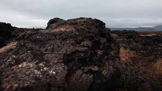 火山岩，冰岛，植被，基岩