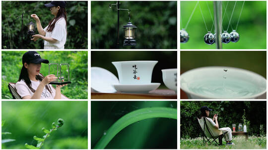 4K户外露营休闲度假享受惬意的生活高清在线视频素材下载