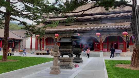 寺庙寺院祈福禅修禅意风景意境古建筑素材视频素材模板下载