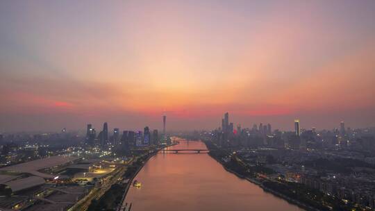 广东省广州城市风光延时