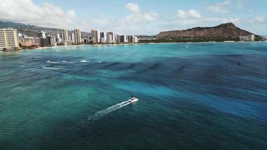 夏威夷海滨航拍