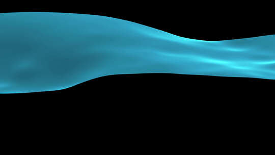 带通道 蓝色飘带 科技蓝色绸子 青蓝色布料