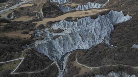 墨石公园、川西、四川甘孜、航拍、自然风景