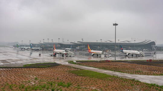 桂林兩江國際機場（04.13）视频素材模板下载