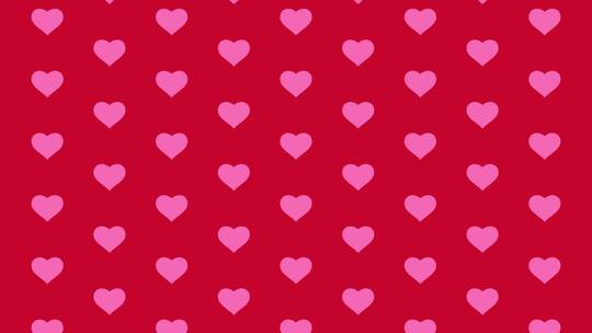情人节红色爱心背景动画 视频素材视频素材模板下载