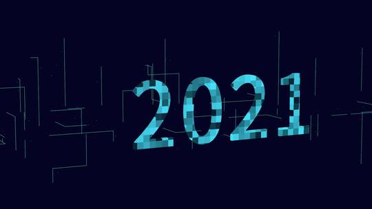 2021三维科技感电路板生长线条场景