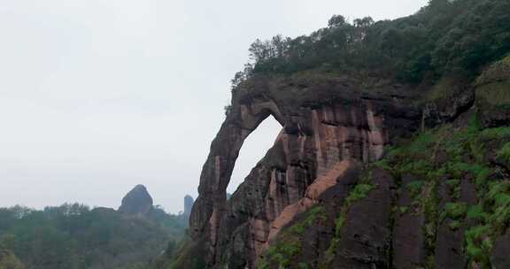 江西龙虎山象鼻山航拍