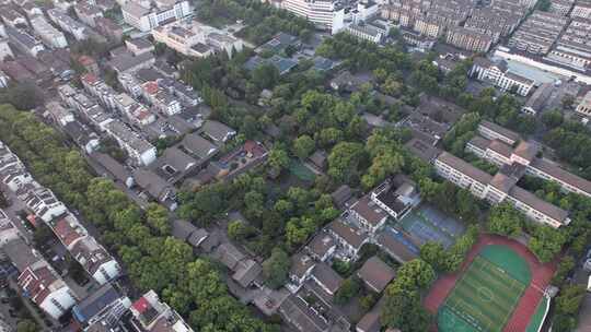 浙江绍兴城市清晨