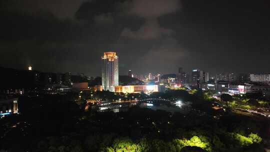 台州CBD夜景航拍