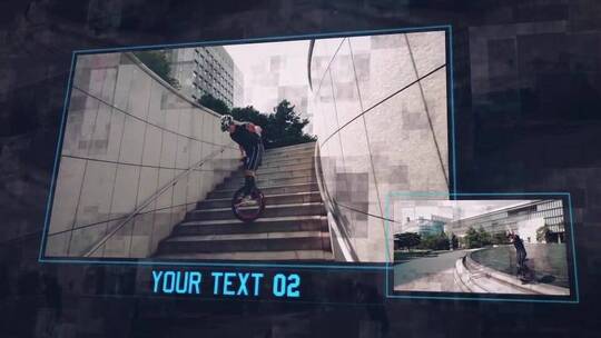 数字幻灯片城市照片宣传推广展示AE模板