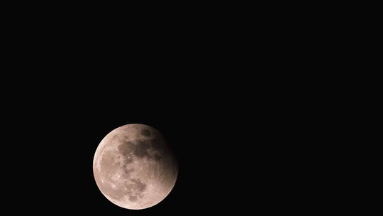 湖南长沙月全食红月亮月掩天王星延时摄影视频素材模板下载