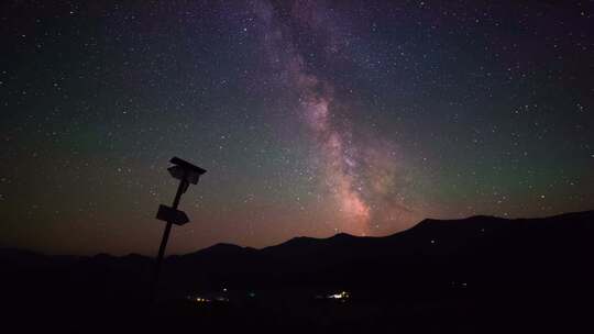 星空银河夜晚天文自然美景夜晚繁星