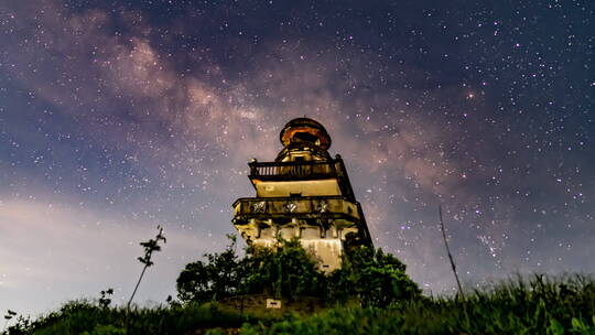 广东江门开平碉楼星空延时