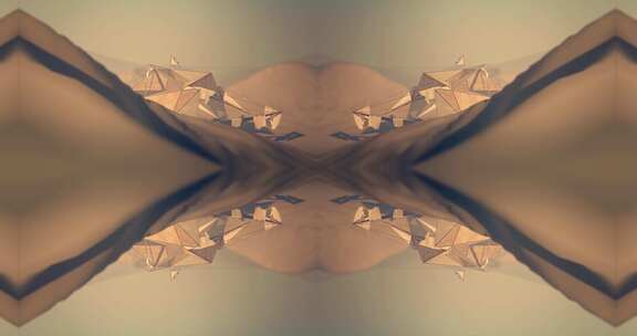 77 4K金色玻璃几何 背景