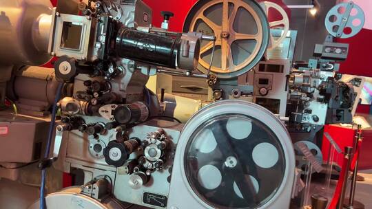 古董复古老式录影机电影放映机