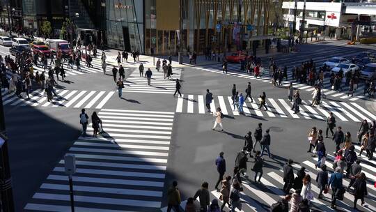 日本东京银座路口