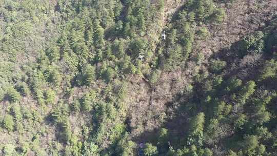 江西宜春明月山 旅游爬山 航拍 大自然素材