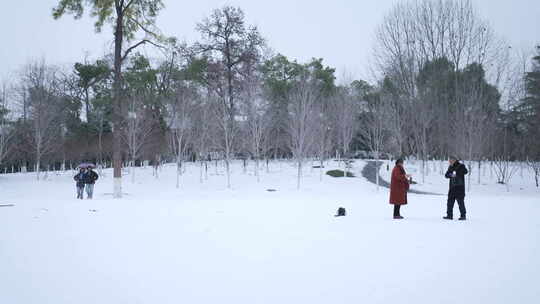 武汉东湖咖啡小镇雪景