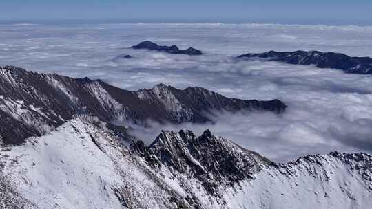 川西雪山/云海航拍/四姑娘山/巴郎山宣传片