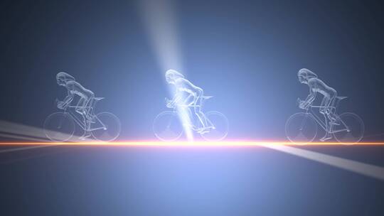 骑自行车背景粒子光效特效视频背景素材