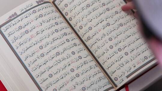 年轻人阅读古兰经