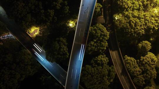 上海莘庄立交桥4K夜景航拍