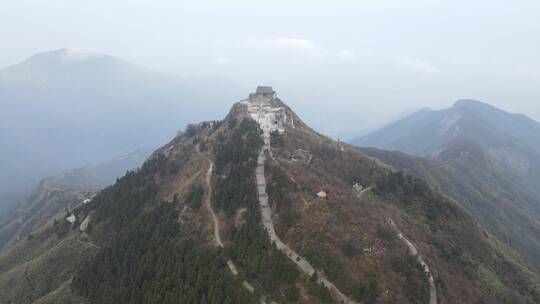 航拍湖南南岳衡山5A景区