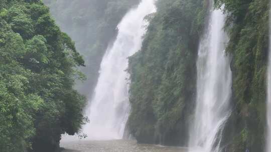 马岭河峡谷瀑布群航拍