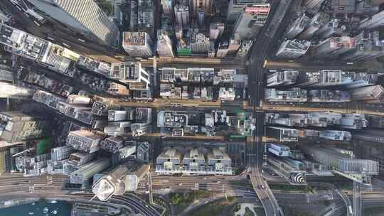 香港城市建筑鸟瞰