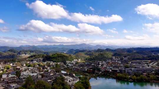 贵阳青岩古镇航拍