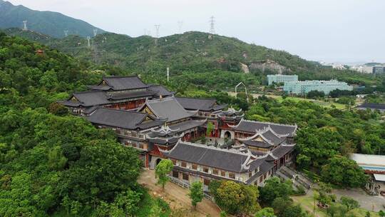 深圳大鹏东山寺航拍