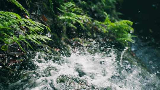 大自然各种水流瀑布水花溪水流水小溪