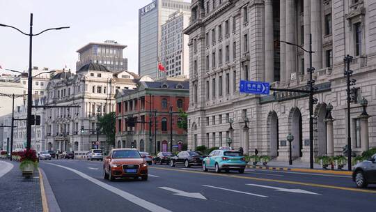 【原创】4K外滩街道车流