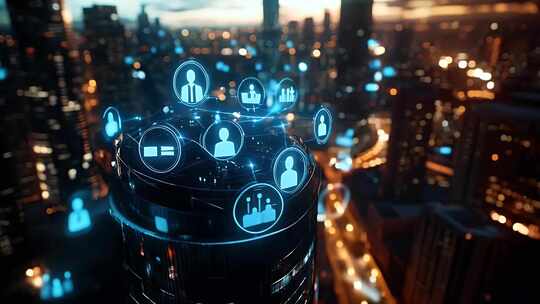 4k高清人工智能智能机器人智能芯片未来科技