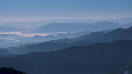 杭州临安於潜青山殿高坪秋色风光