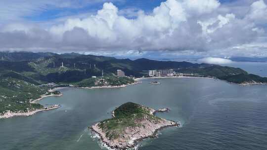 合集人间仙境海上大海海岛云雾缭绕航拍