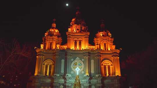 北京王府井天主教堂圣诞节