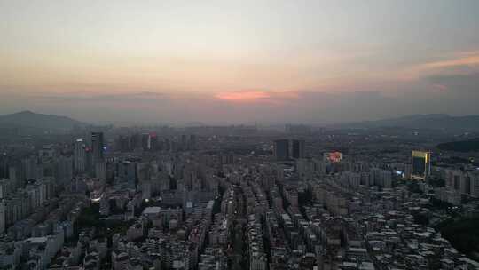 福建泉州大景泉州夜幕晚霞风光