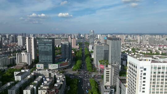 4K航拍株洲城市全景