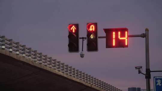 各种红绿灯 红绿灯倒计时 交通信号灯视频素材模板下载
