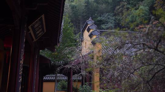 杭州飞来峰永福寺禅院风景