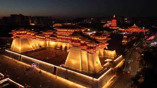 洛阳市隋唐洛阳城夜景合集
