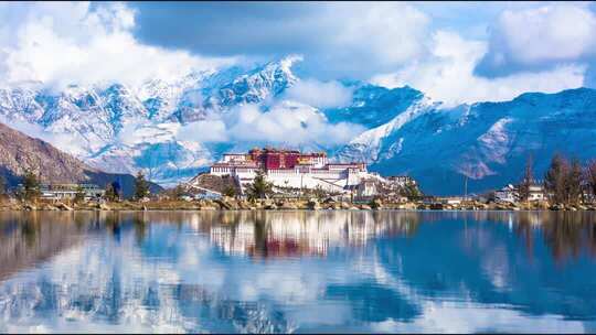 西藏拉萨市城市延时风光精选合集