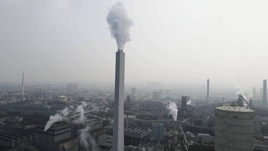 工厂排放废气