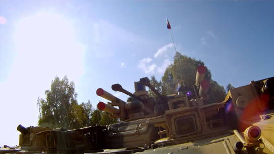 战场的坦克视频素材模板下载