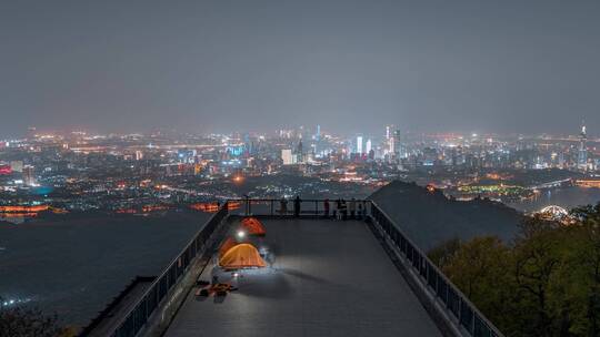 南京_紫峰山顶_夜景延时